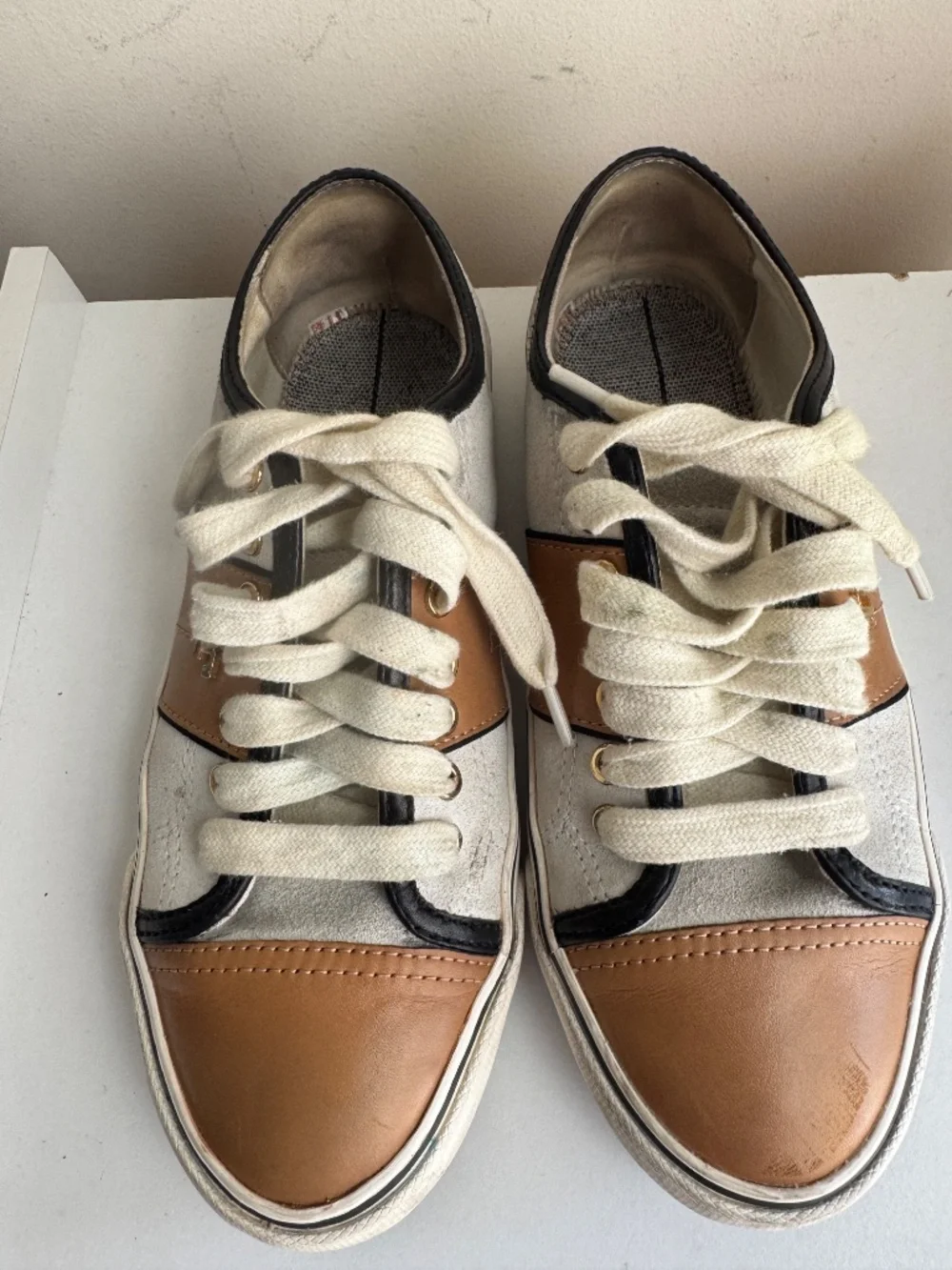 Kate Spade Canvas Leather Sneakers